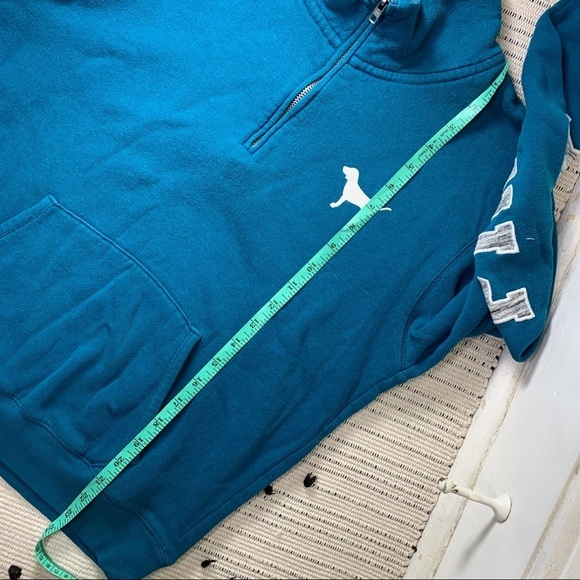Pink Victorias Secret Teal 1/4 Zip Pullover - Picture 8 of 8